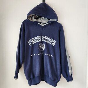 Vintage Penn State Nittany Lions Hooded Sweatshirt Blue Hoodie Lee Sport Men's M